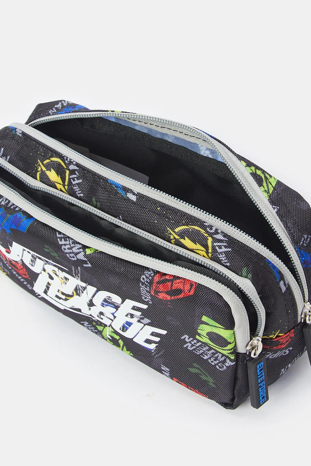 Boys Black Justice League Pencil Case