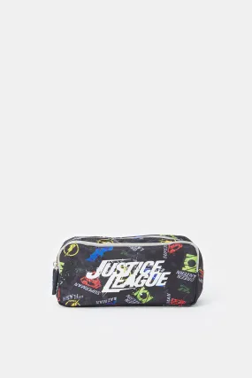 Boys Black Justice League Pencil Case