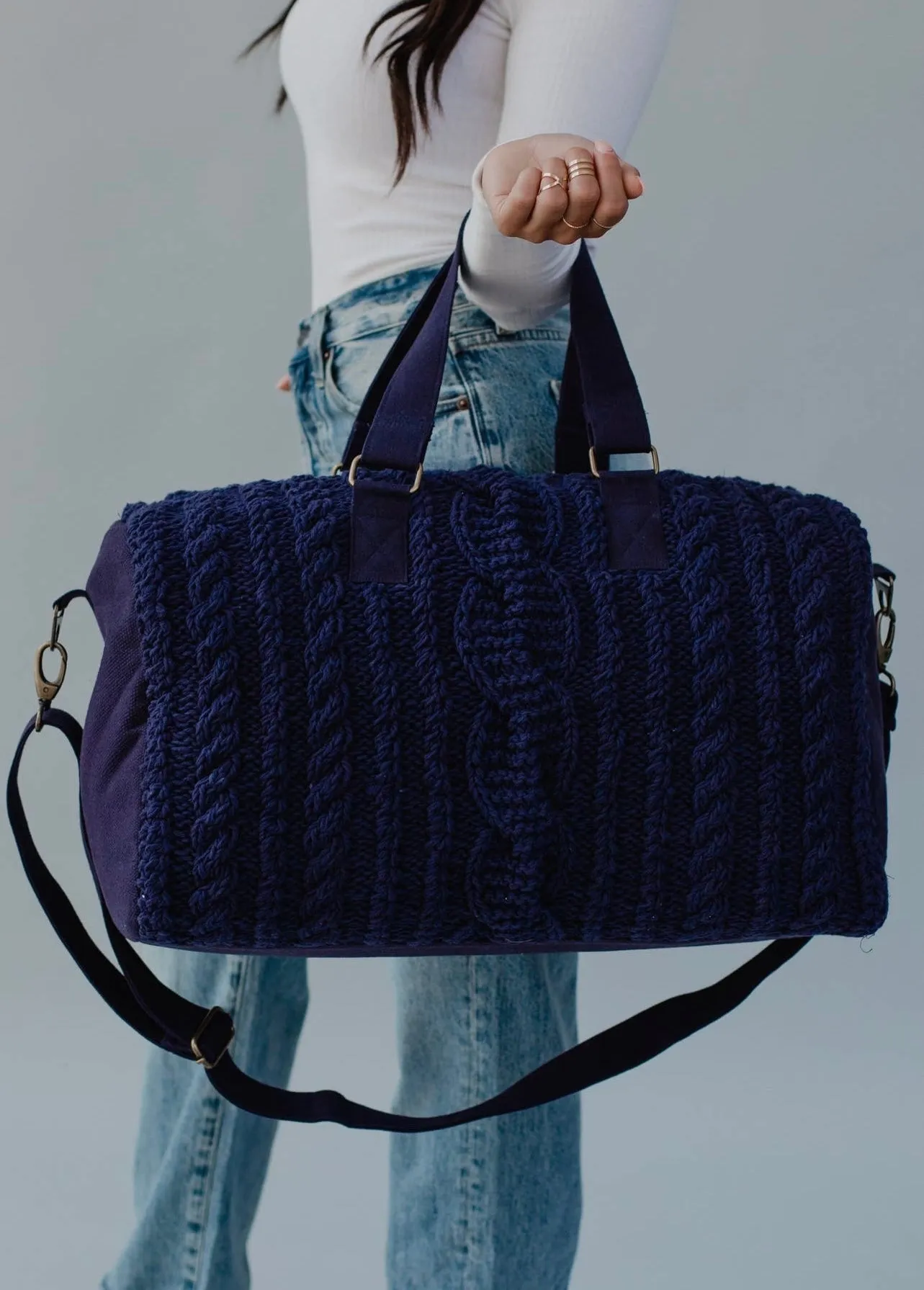 Cableknit Weekend Duffel Bag