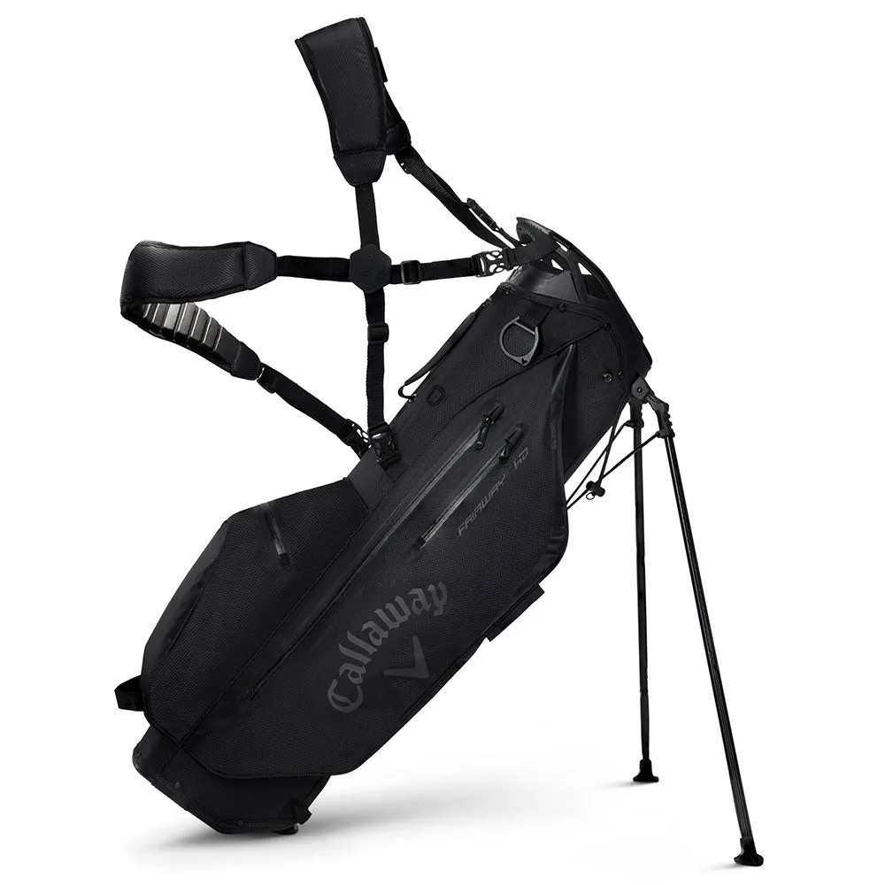 Callaway Fairway C Hyper Dry Waterproof Stand Bag - Charcoal/Silver/Pink