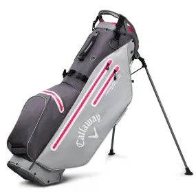 Callaway Fairway C Hyper Dry Waterproof Stand Bag - Charcoal/Silver/Pink