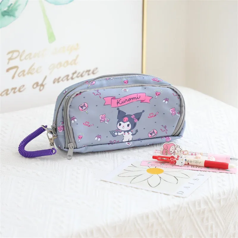 Cartoon Double Layer Pencil Case