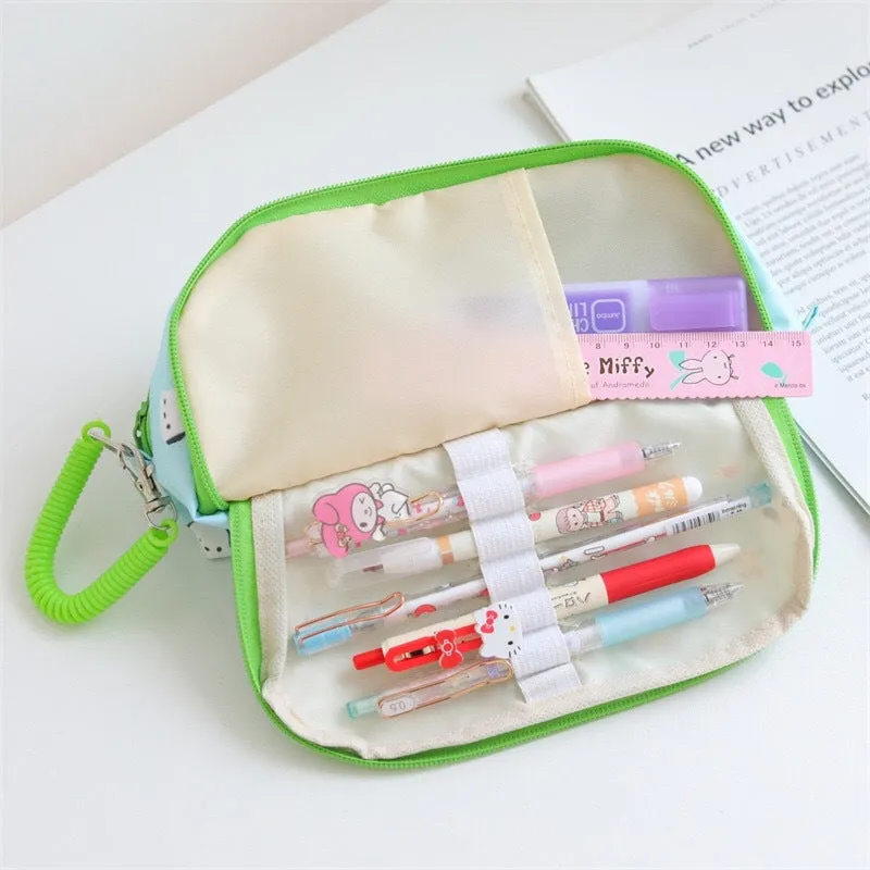 Cartoon Double Layer Pencil Case