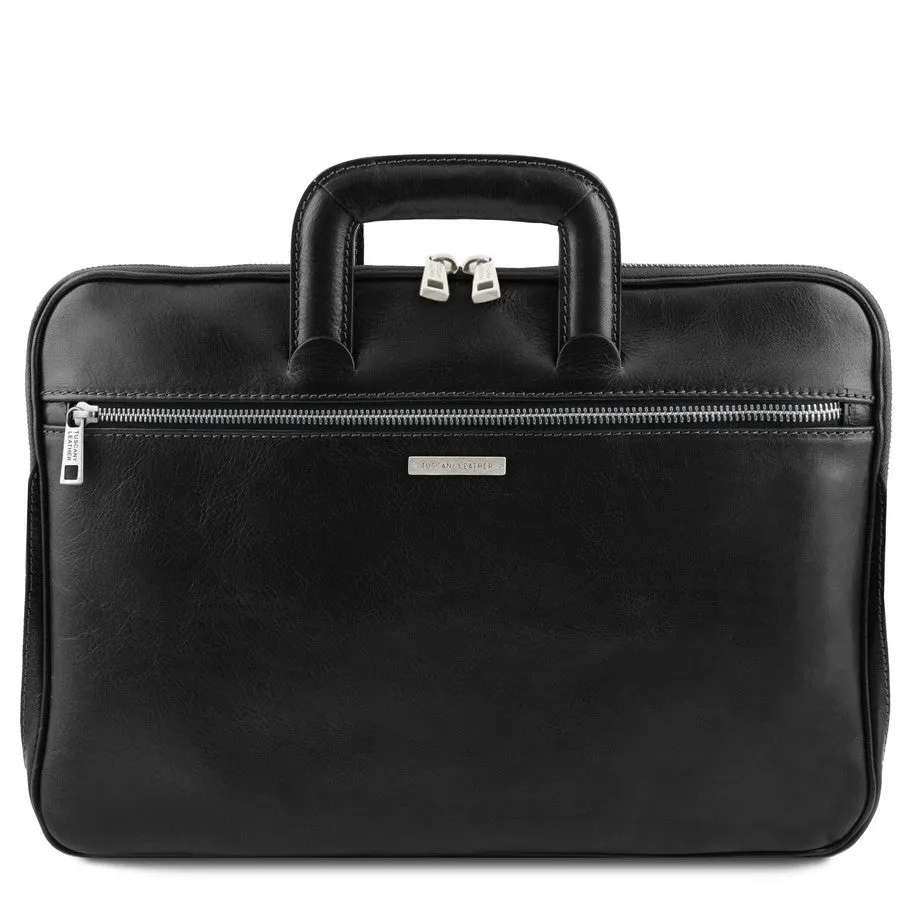 Caserta Leather Document Briefcase