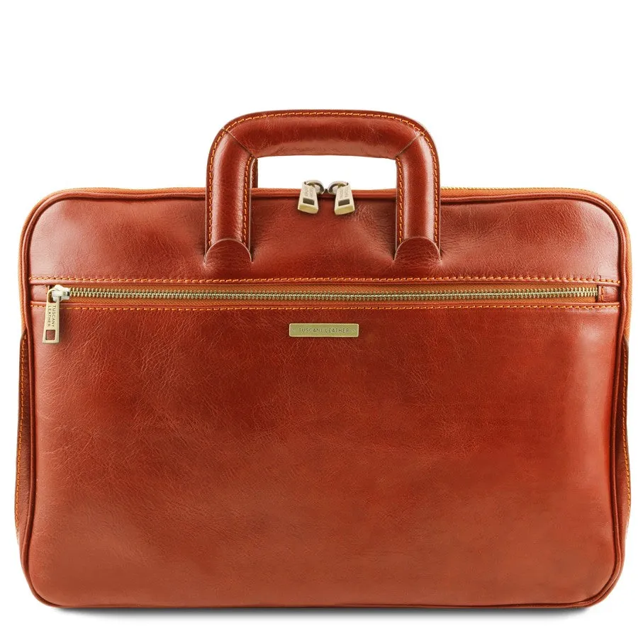 Caserta Leather Document Briefcase