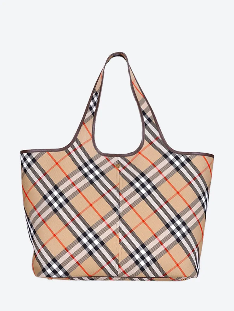 Check tote bag