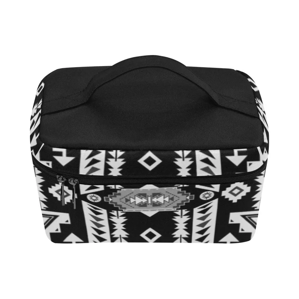 Chiefs Mountain Black and White Cosmetic Bag/Large