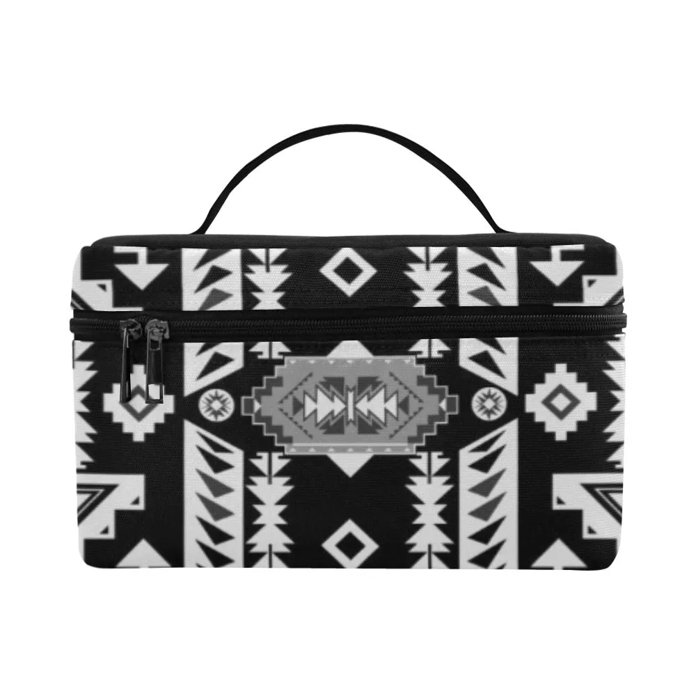 Chiefs Mountain Black and White Cosmetic Bag/Large