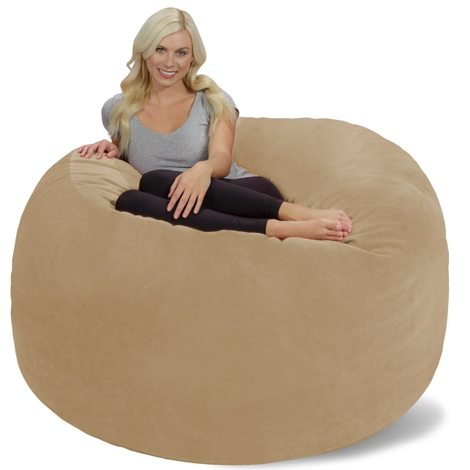 Chill Sack Bean Bag Chair: Giant 6' Memory Foam Furniture Bean Bag