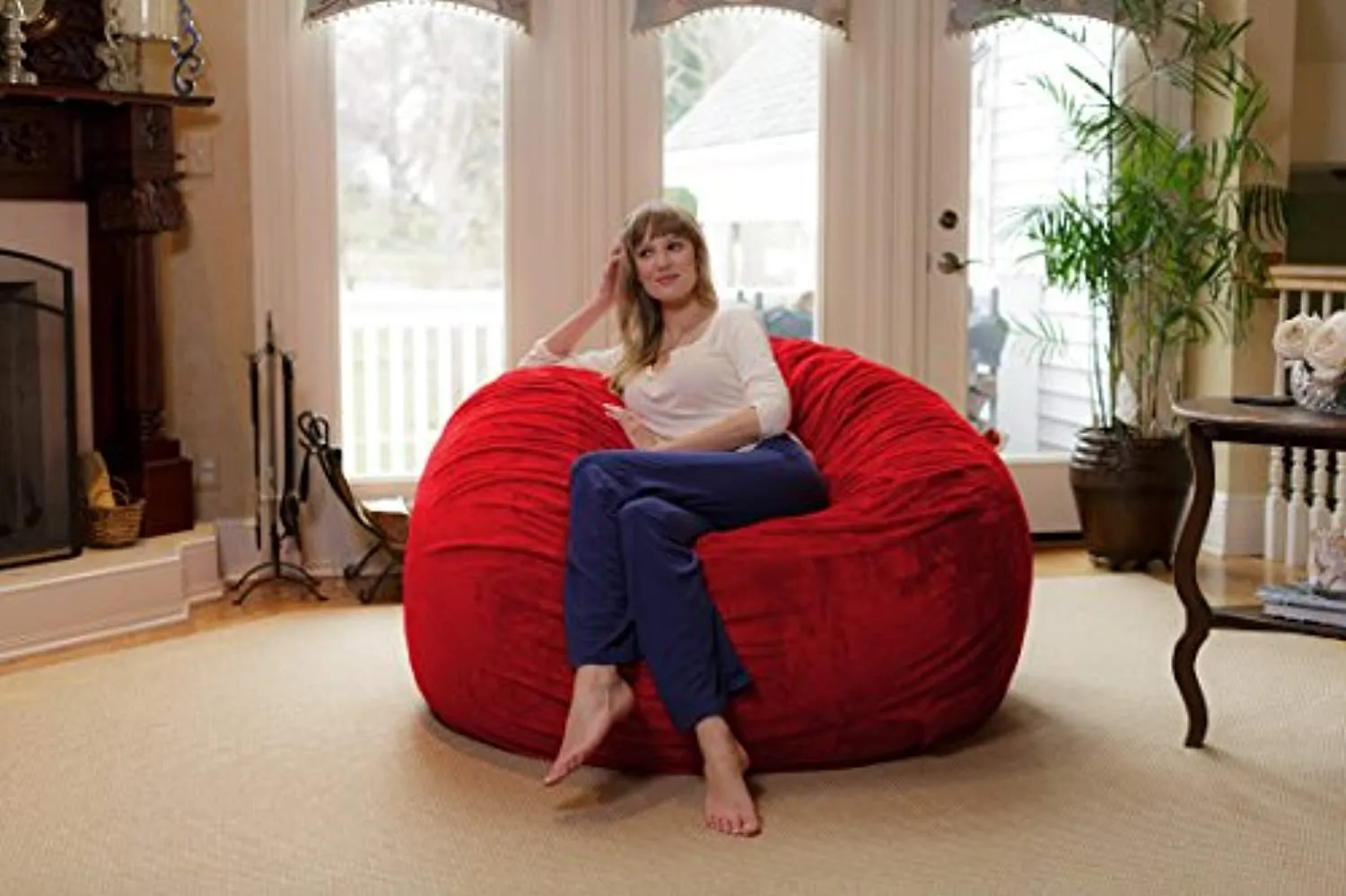 Chill Sack Bean Bag Chair: Giant 6' Memory Foam Furniture Bean Bag