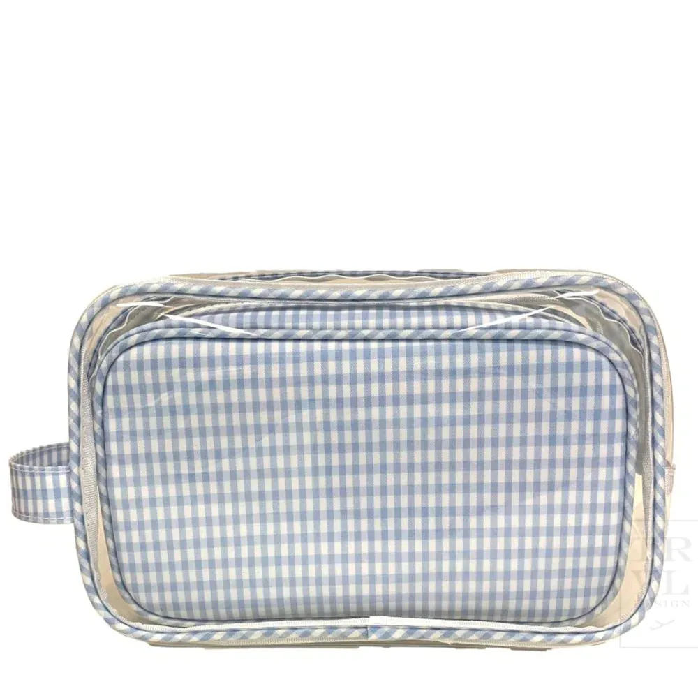 Clear Travel Duo- Gingham Mist