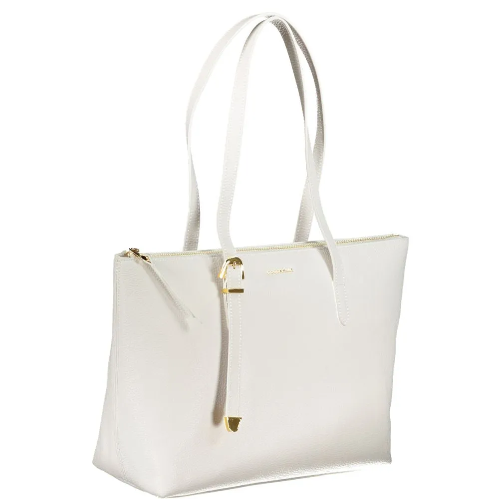 Coccinelle White Leather Handbag