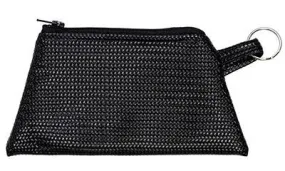 Coin Purse & Cosmetic Bag - Wicker Basket in Black (Limited Availability)