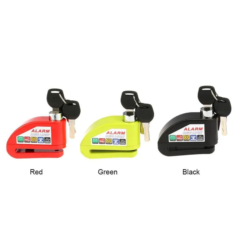 Colorful Bicycle Security Anti-Theft Alarm Lock