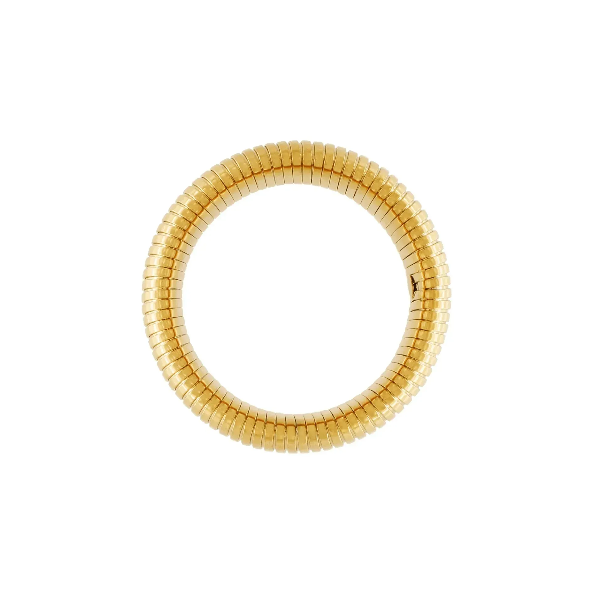 Courage Waterproof Semi Elastic Statement Bracelet 18K Gold Plating