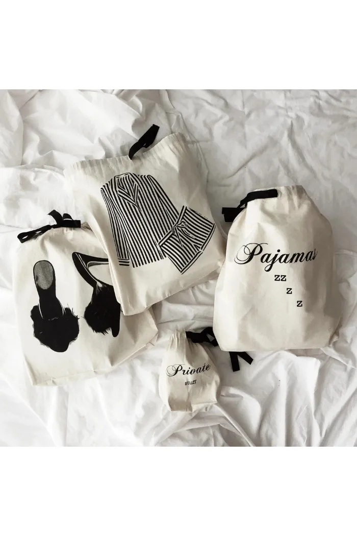 Cream Pajamas Zzzz Travel Bag