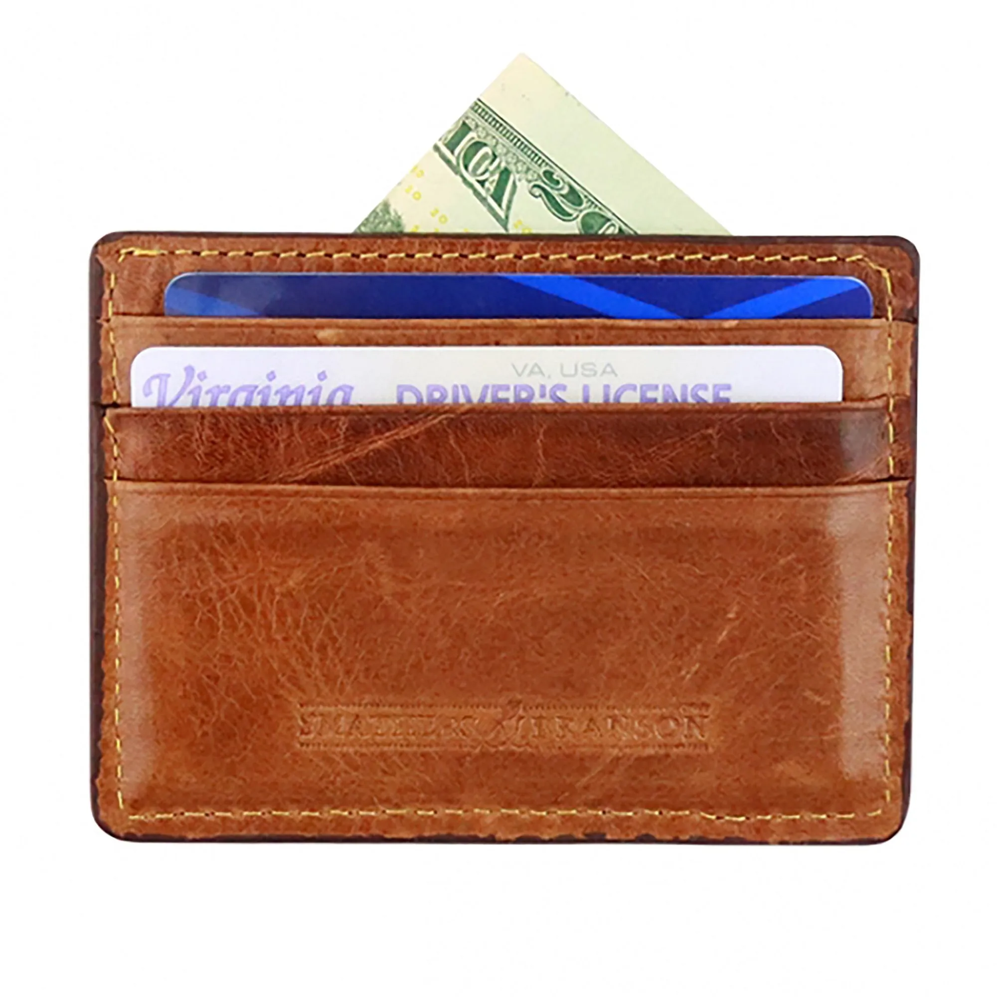 Crossed Clubs Card Wallet - Navy