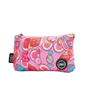 CUBS PINK CANDIES BIG AND BASIC PENCIL CASE