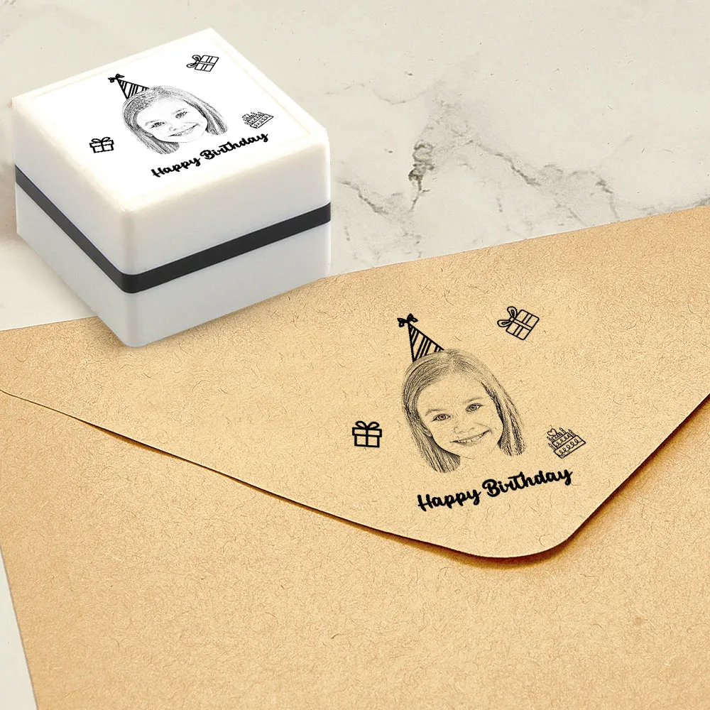 Custom Portrait Stamp Personalized Photo Stamps Gifts for Birthday