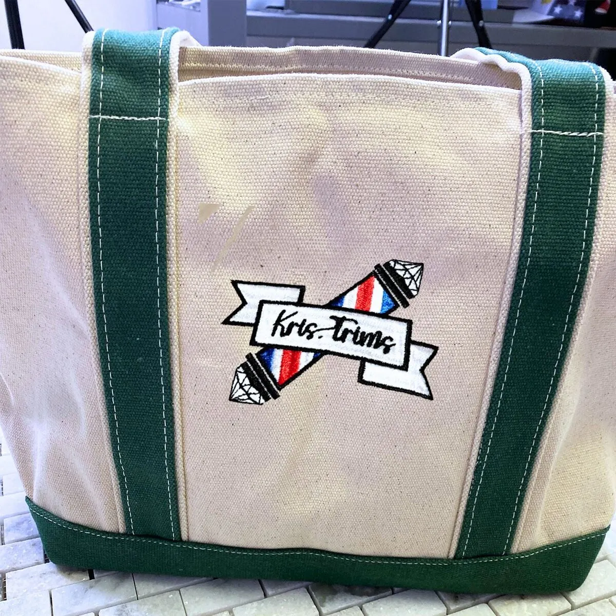 Custom Tote Bags with Logo - Embroidered Business Company Logo