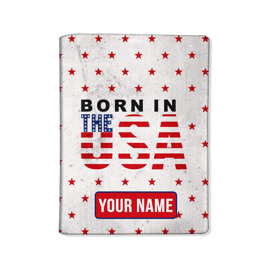 Customized Passport Cover Suitcase Tag Set - Born in The USA