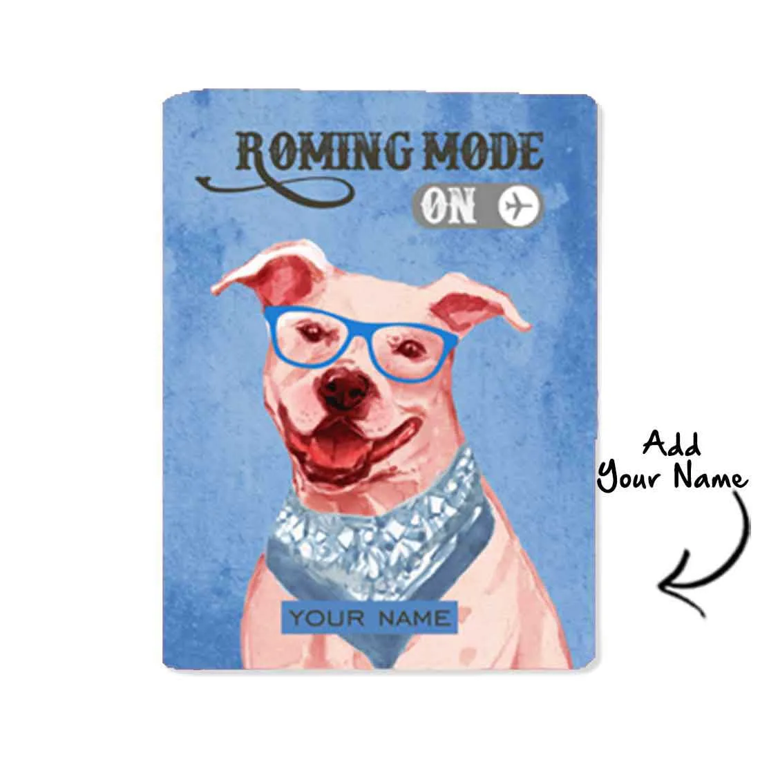 Customized Passport Cover Travel Luggage Tag - Hipster Lab Dog