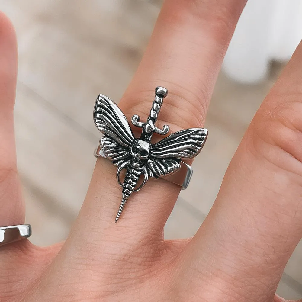 Death's Head Moth Ring