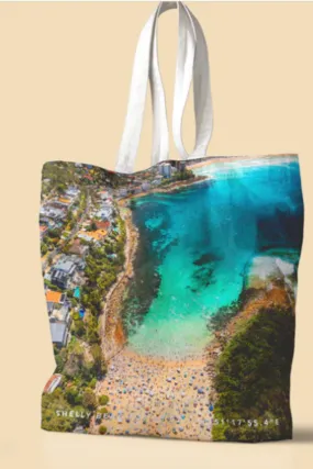 Destination Label Shelly Corner Tote Bag