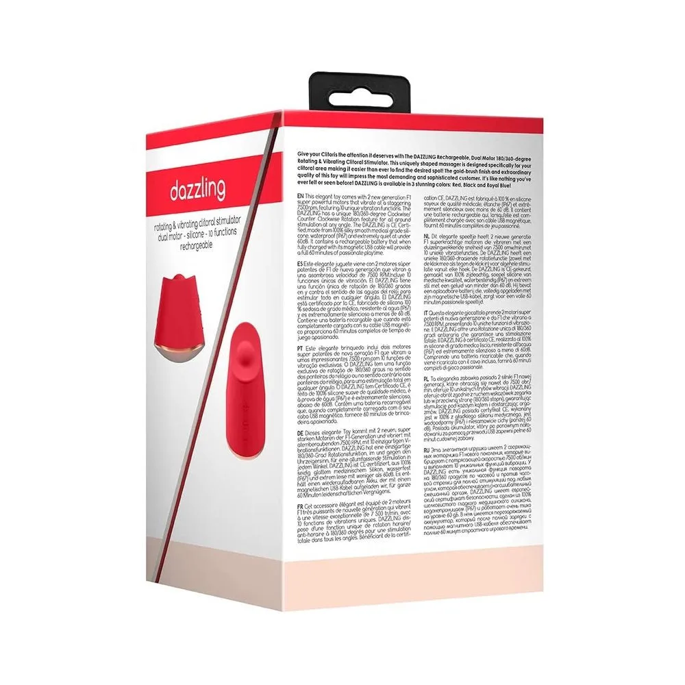 Elegance Dazzling Clit Stimulator - Red