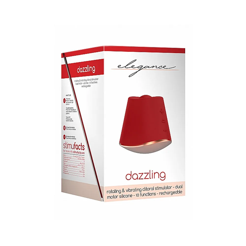 Elegance Dazzling Clit Stimulator - Red