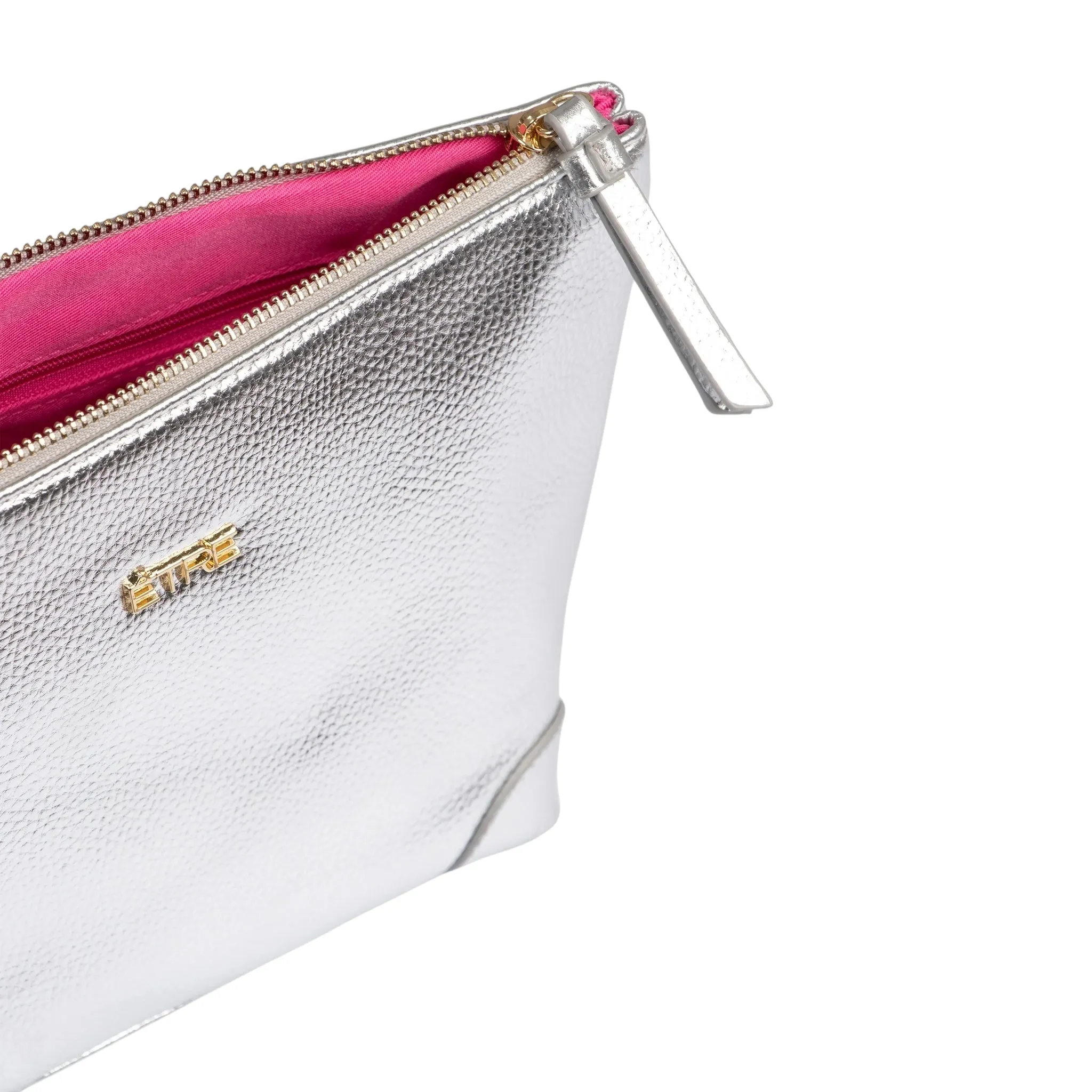 Etre Sylvie Metallic Vanity Bag Silver