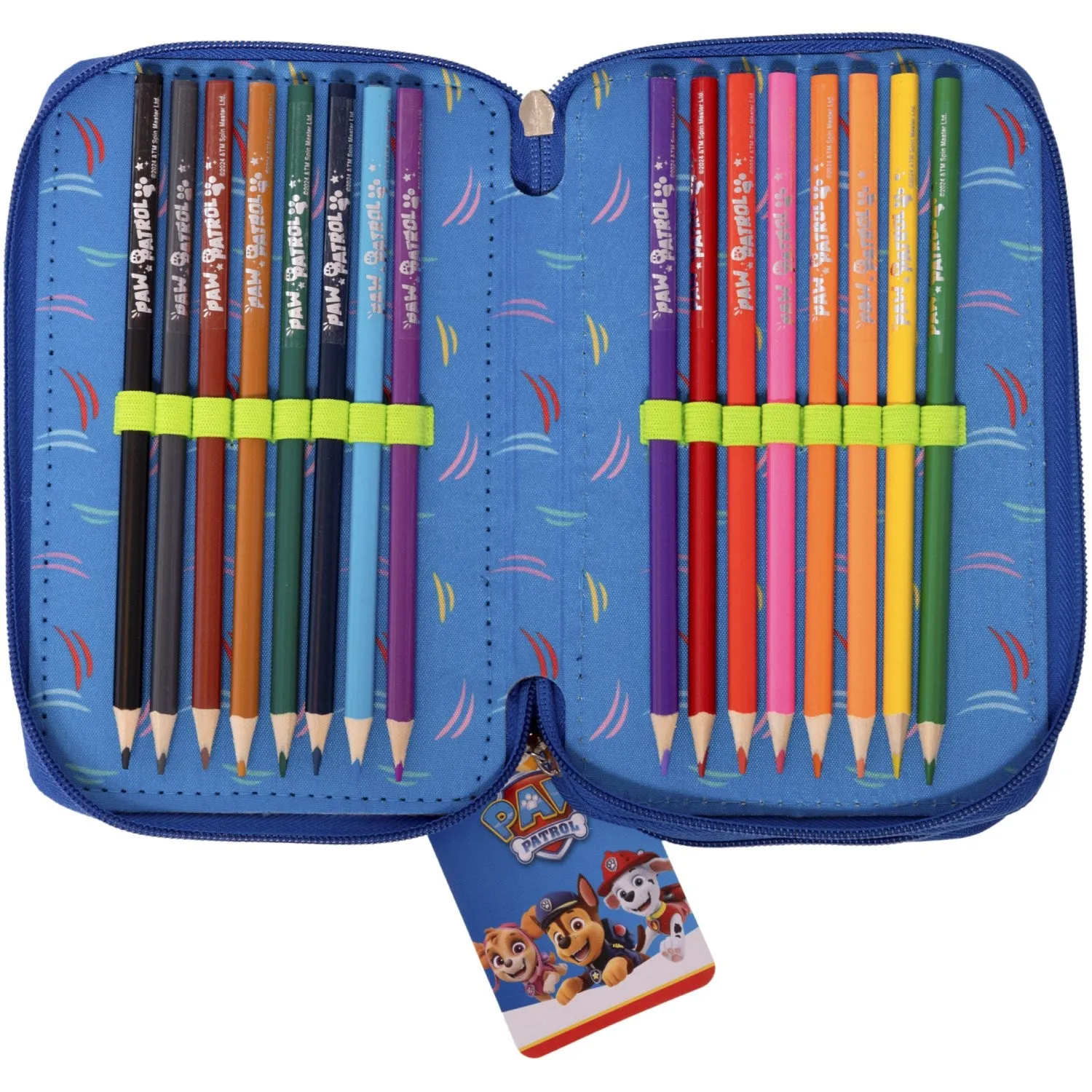 Euromic Paw Patrol dobbeltdækker Pencil Case med fyld