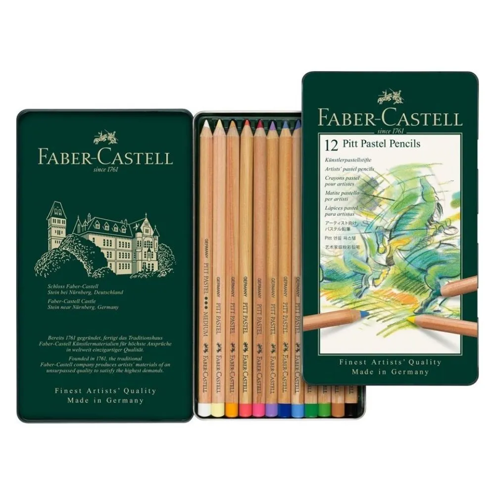 Faber Castell Pitt Pastel Pencil Tin Set