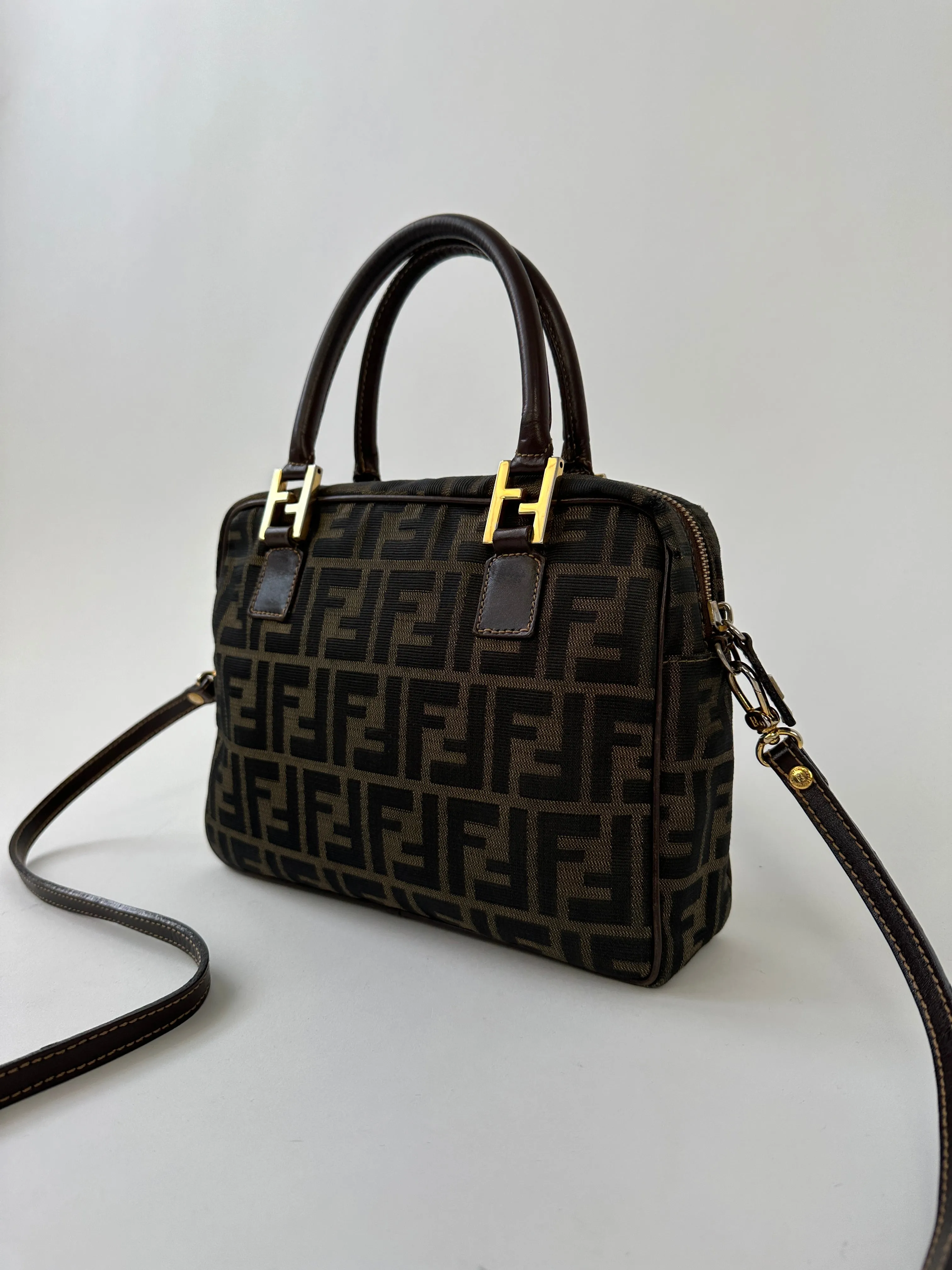 Fendi Zucca Monogram Crossbody Bag