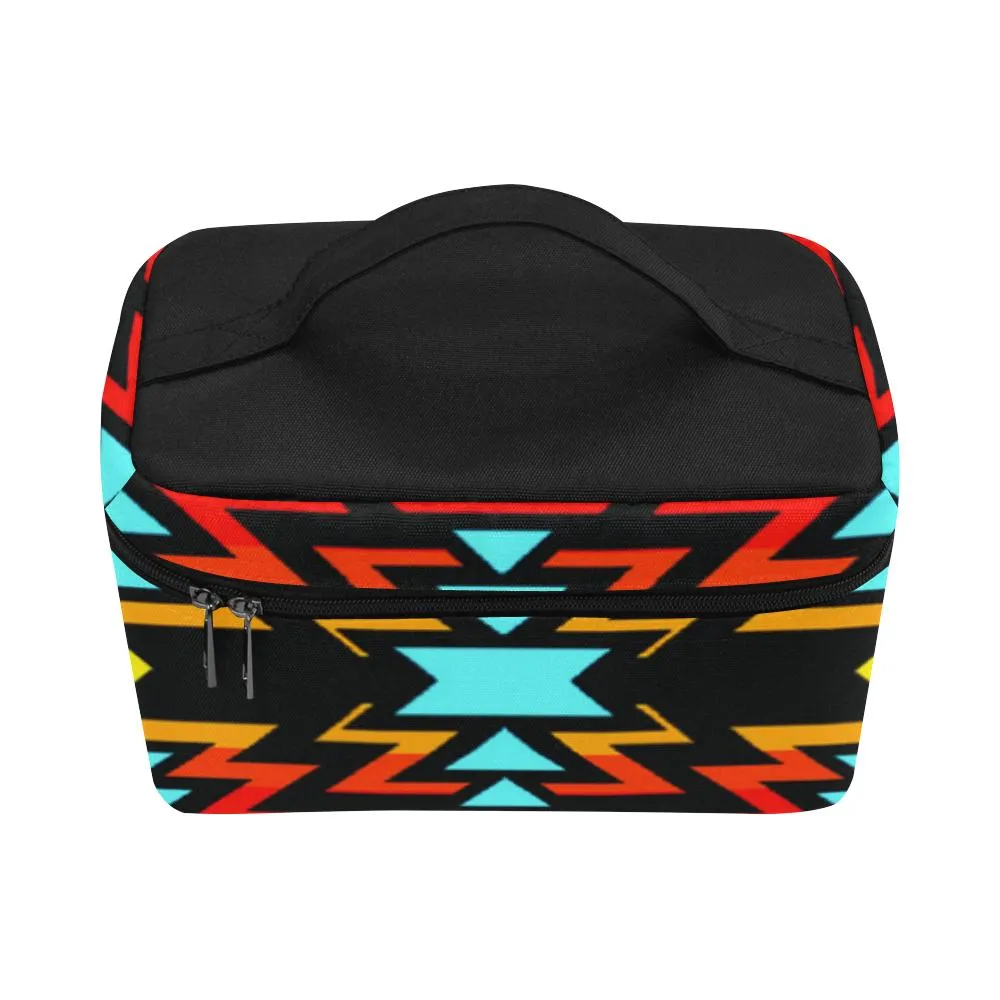 Fire Colors and Sky Cosmetic Bag/Large