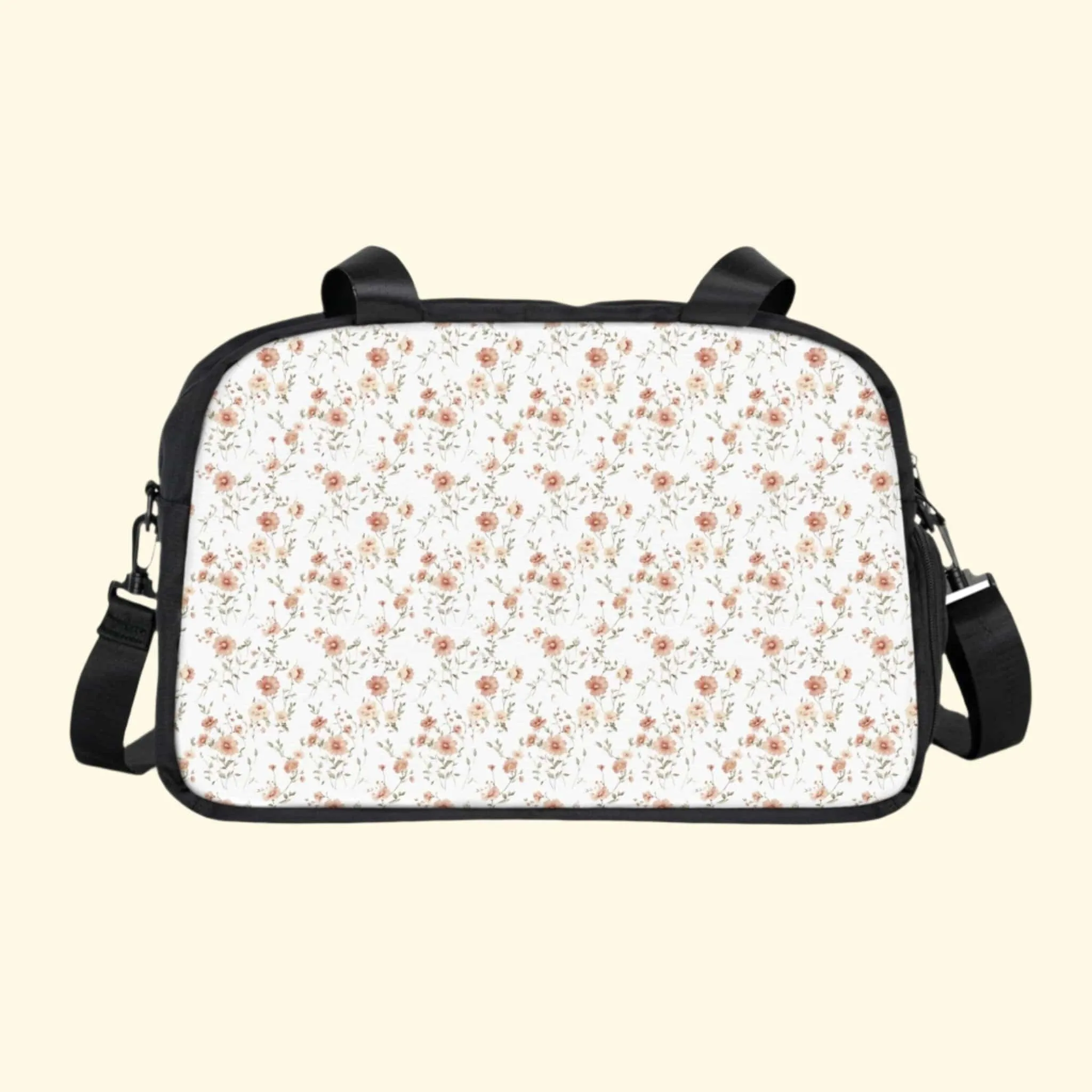 Floral Fitness Handbag - Stylish Gym Bag for Women