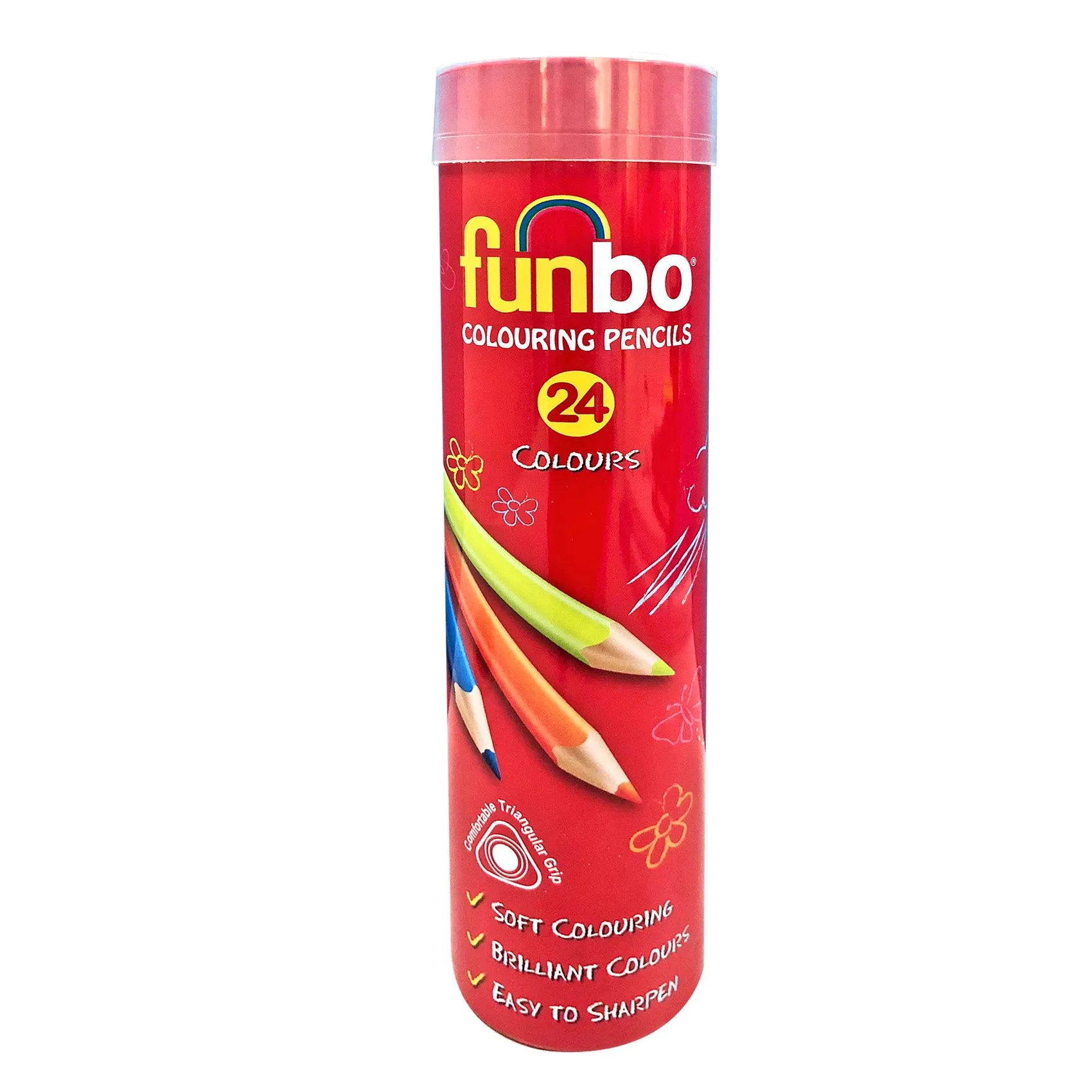 Funbo Coloring Pencil Cylinder - (24 Pcs)