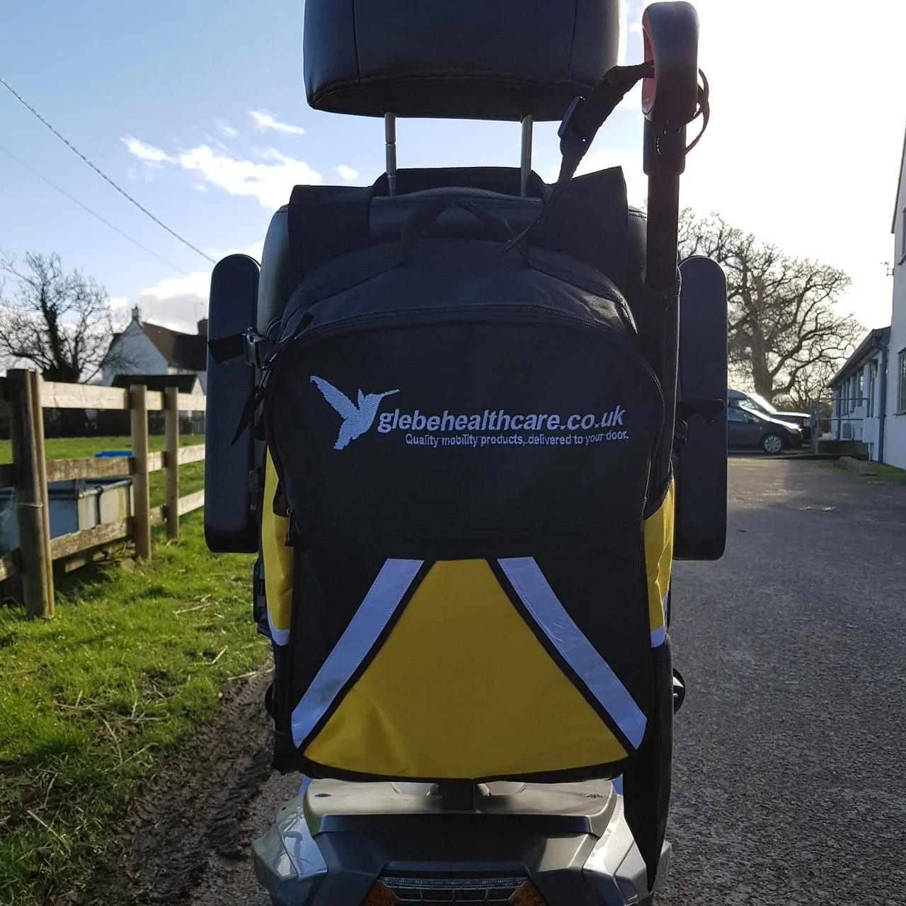 Glebe Large High Vis Scooter Bag With Cane Holder