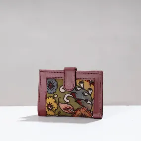 Grey - Handpainted Kalamkari Cotton Wallet