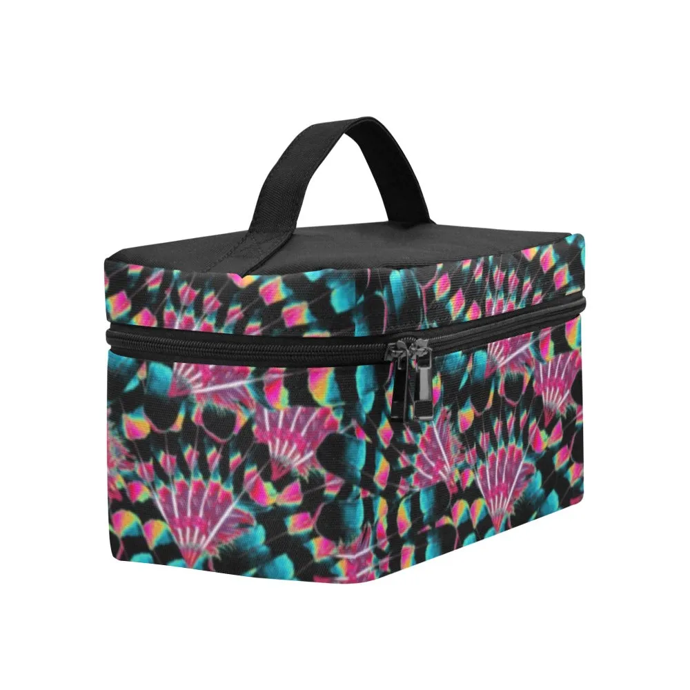 Hawk Feathers Heat Map Cosmetic Bag/Large