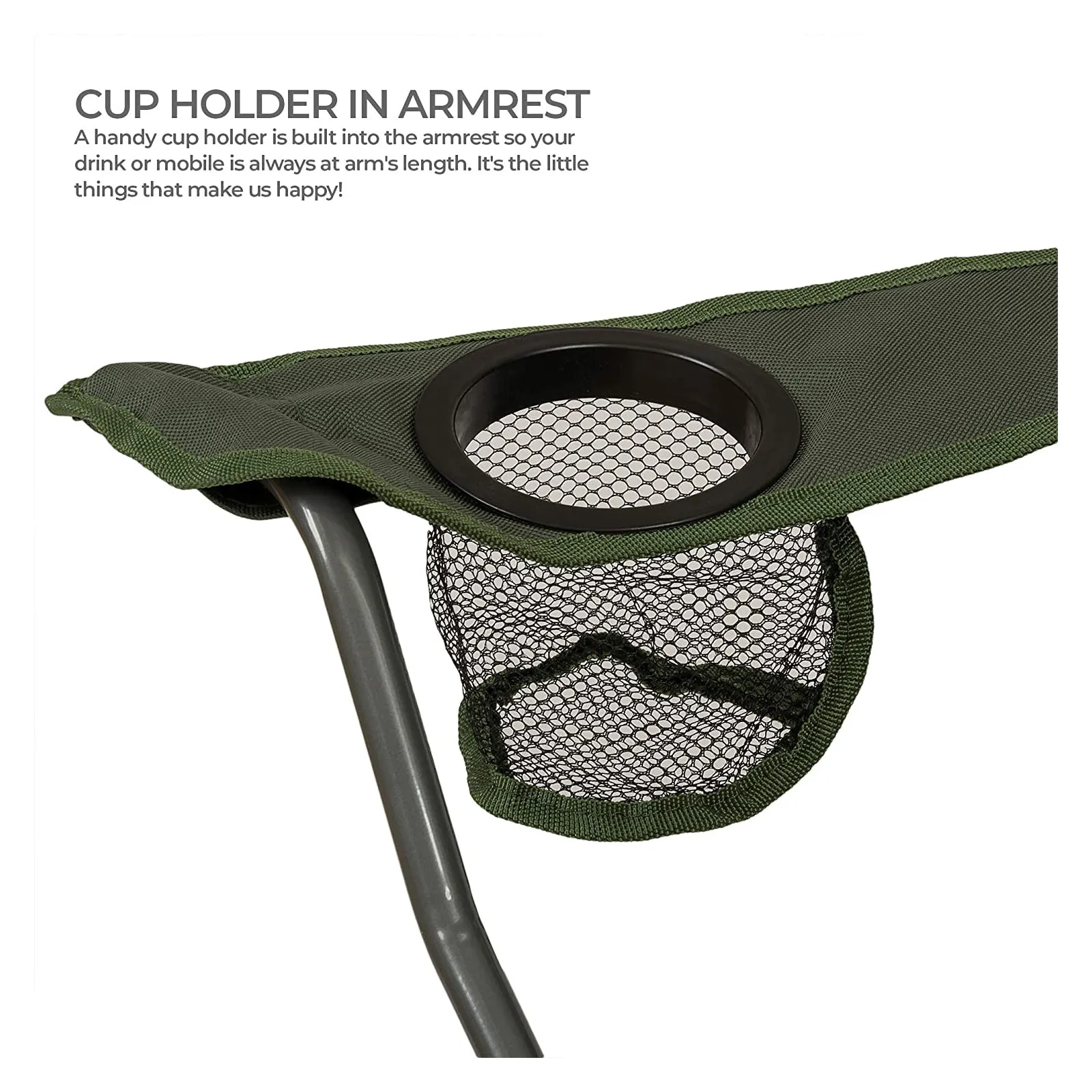 Highlander Edinburgh Olive Folding Camping Chair