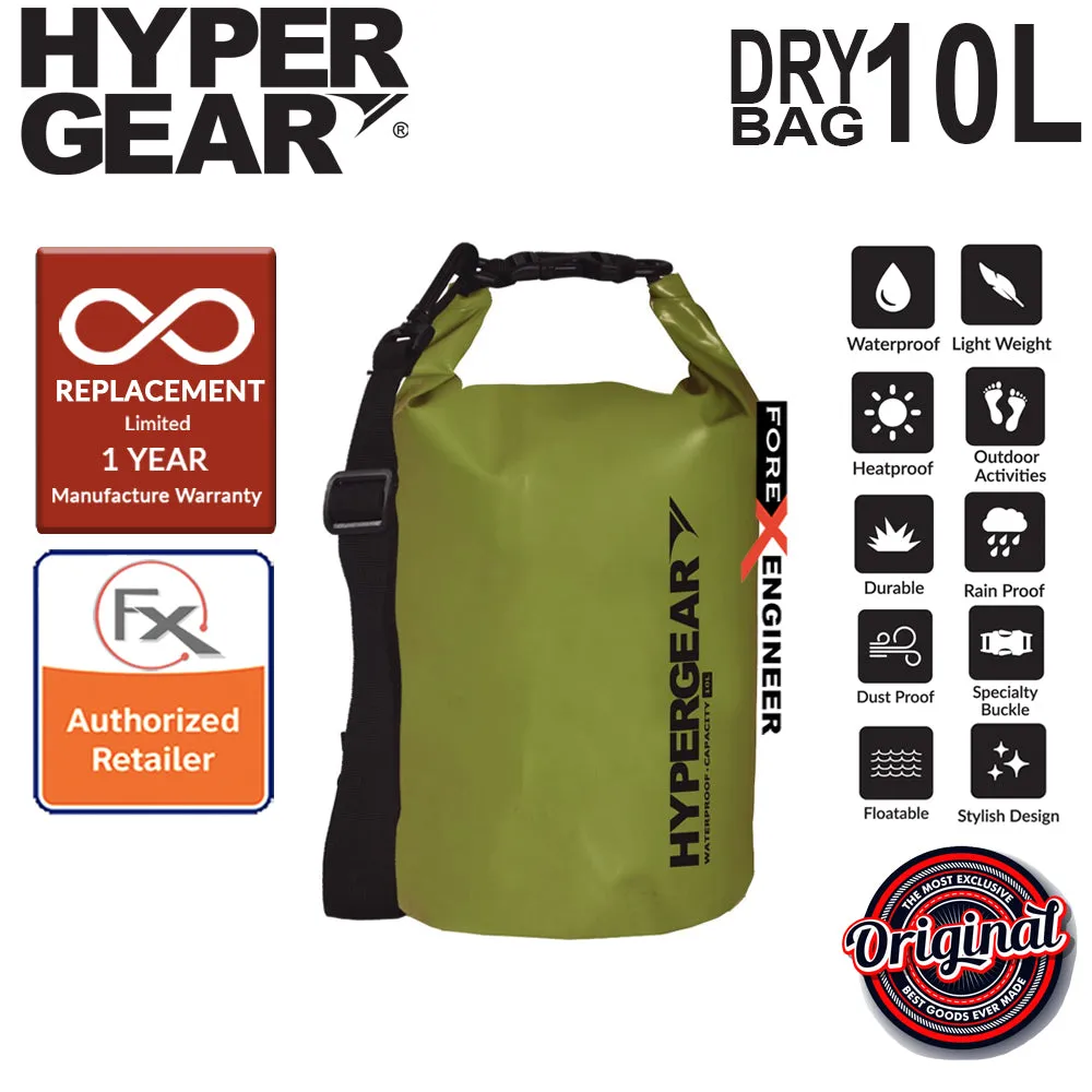 HyperGear Dry Bag 10L - IPX Waterproof Specification - Army Green