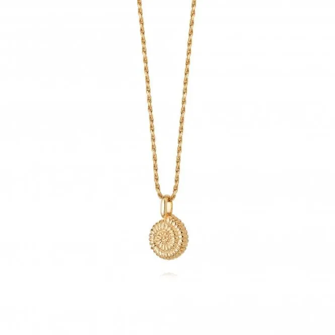 Isla Sundial Shell 18ct Gold Plated Necklace SN06_GP