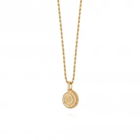 Isla Sundial Shell 18ct Gold Plated Necklace SN06_GP