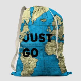 Just Go - World Map - Laundry Bag