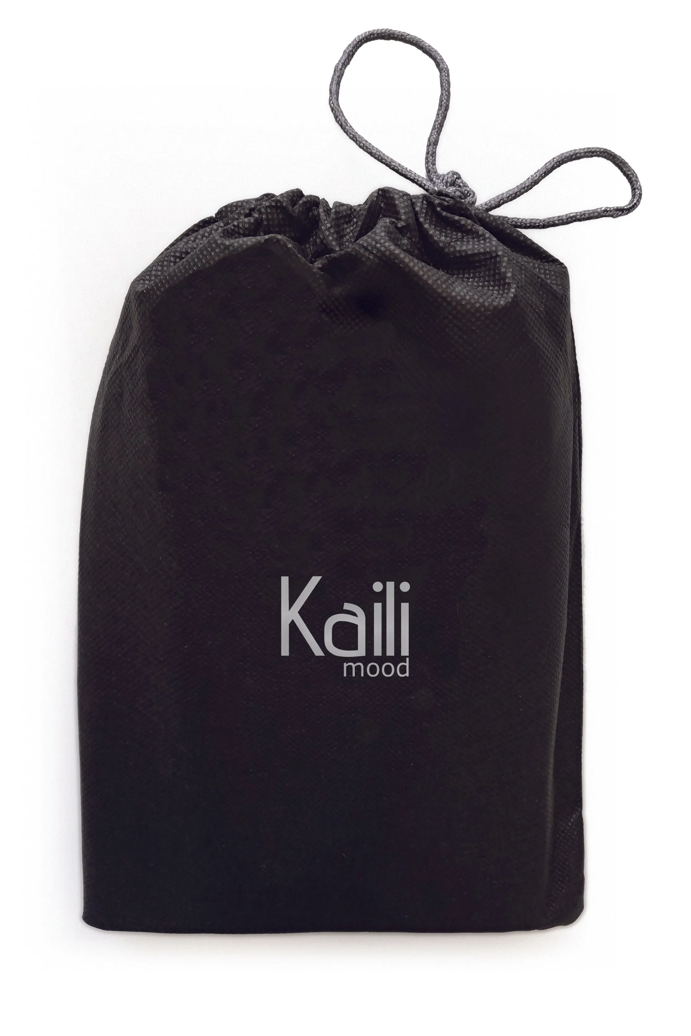 Kaili Mood Canvas and Leather Laptop Backpack Black