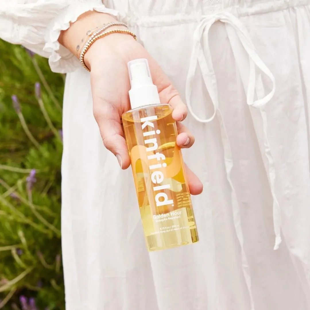 Kinfield | Bug Spray | Travel-Friendly Deet Free Repellent | Golden Hour Spray