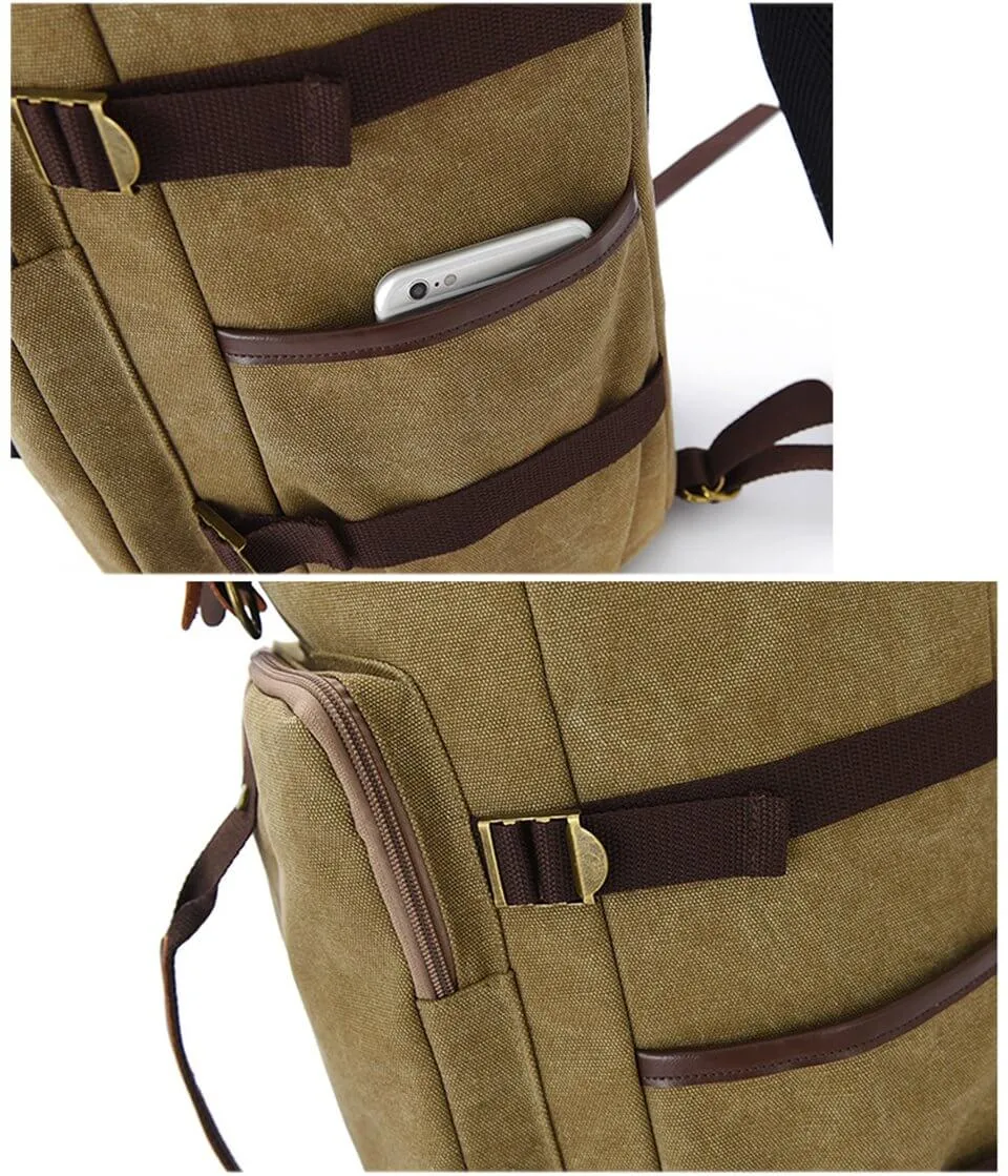 Large Capacity Vintage Shoulder Backpack