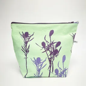 Large mint cotton wash bag