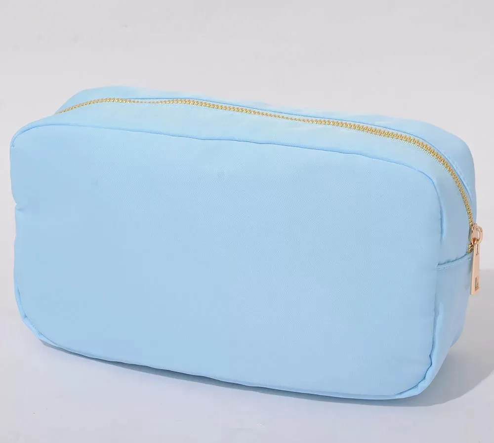 Large Nylon Cosmetic Bag - Assorted Colors